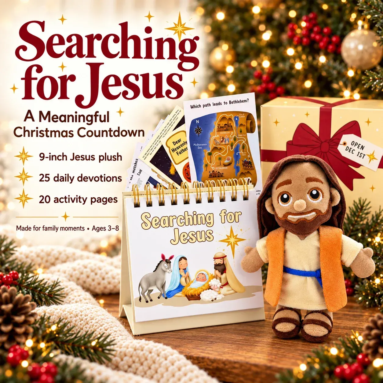 Searching for Jesus Advent set with Jesus plush and books