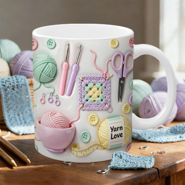 Sewing Supplies Themed Ceramic Mug | WSMug20