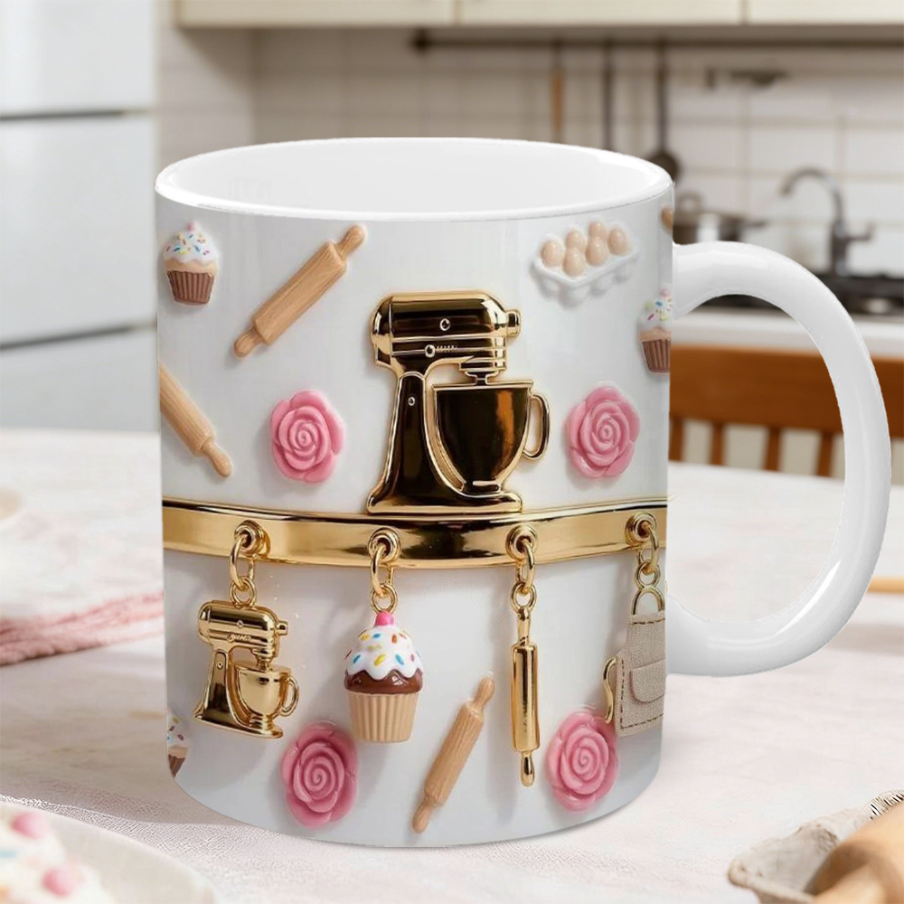 Cake Baking Themed Ceramic Mug | WSMug22