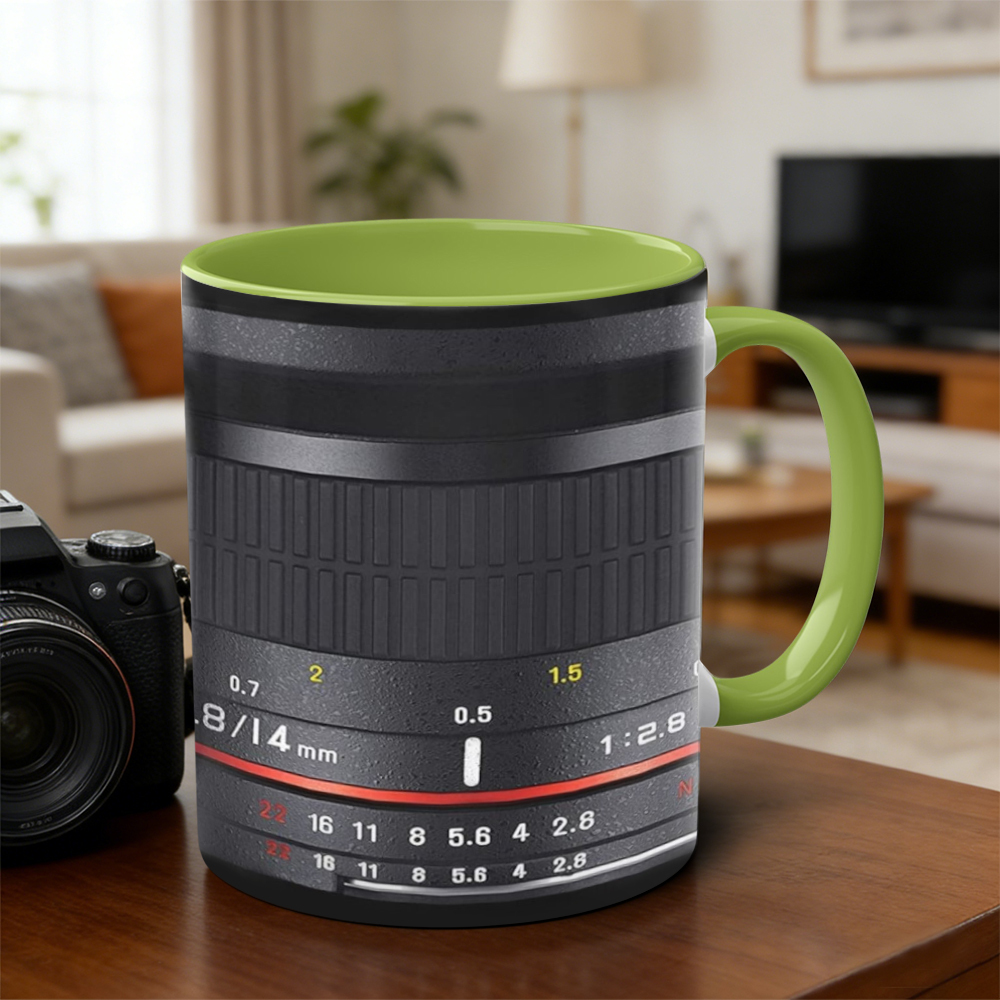 Photographer's Camera Lens Ceramic Mug | WSMug31