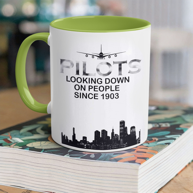 Aviation-Themed Pilot Ceramic Mug | WSMug36