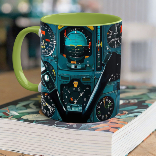 Aviation-Themed Pilot Ceramic Mug | WSMug37