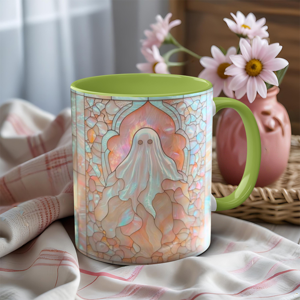 Imitation Stained Glass Halloween Ghost Mug | WSMug41