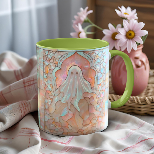 Imitation Stained Glass Halloween Ghost Mug | WSMug41