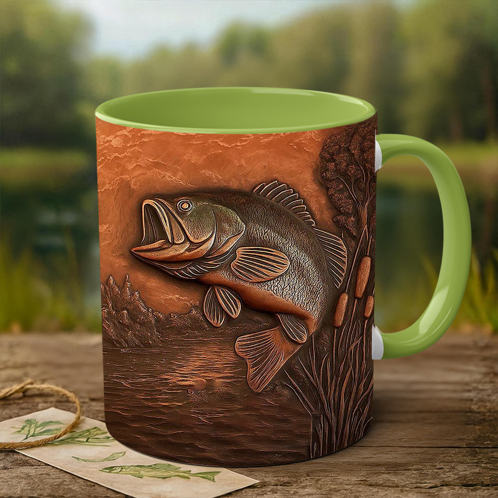Fishing-Themed Ceramic Mug | WSMug47
