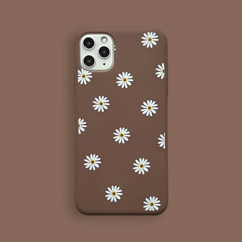 Floral Art Daisy Silicone Phone Cover Case | OFCase009