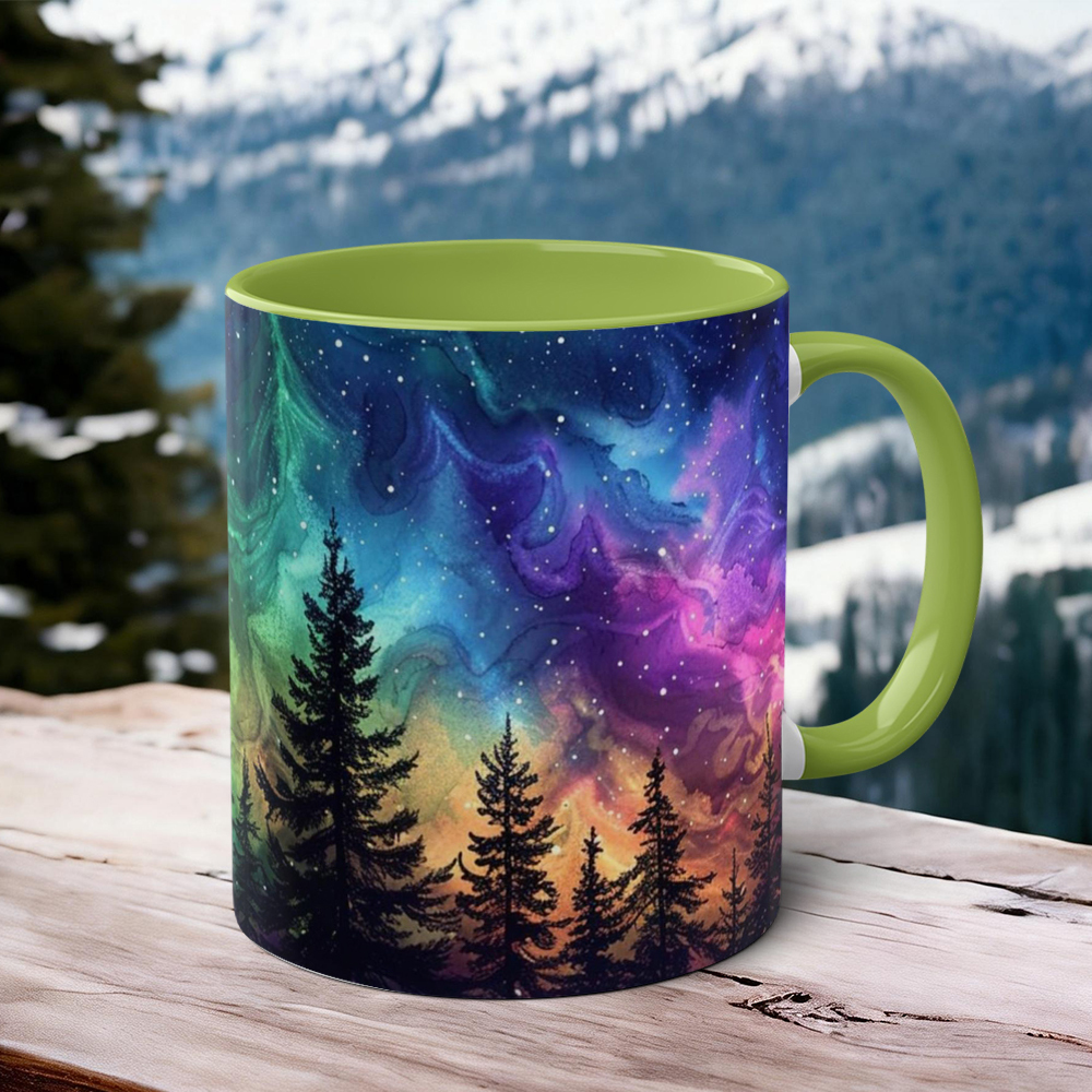 Aurora-Themed Ceramic Mug | WSMug53