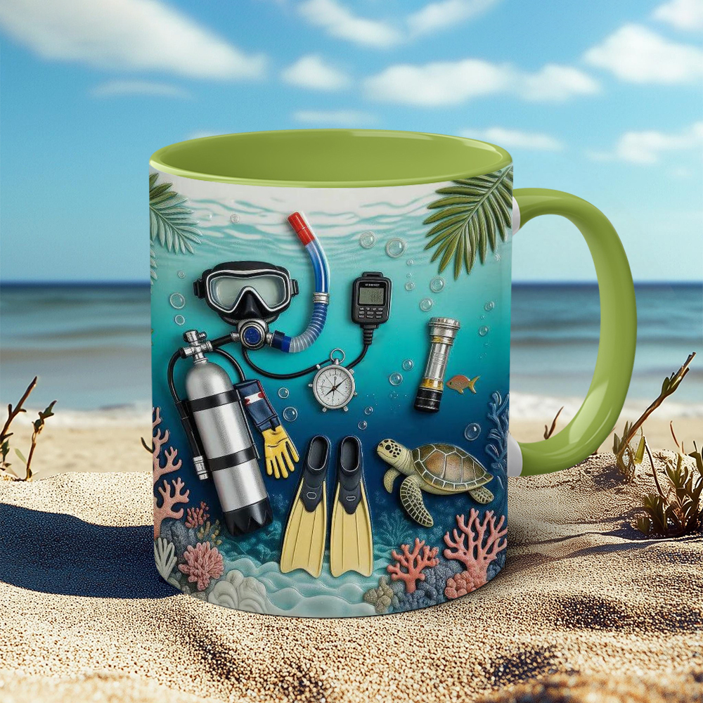 Diving-Themed Ceramic Mug | WSMug55