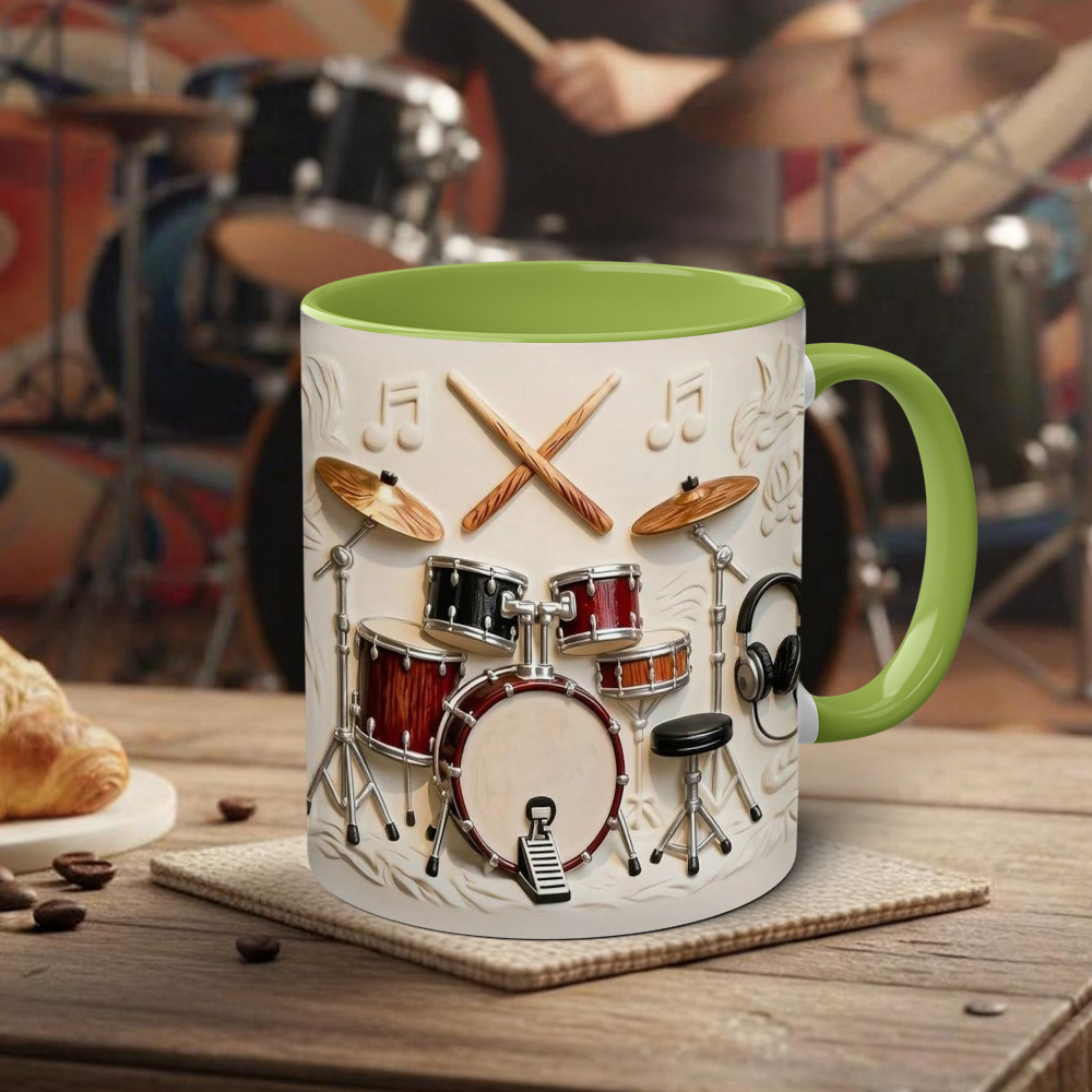 Drummer-Themed Ceramic Mug | WSMug57