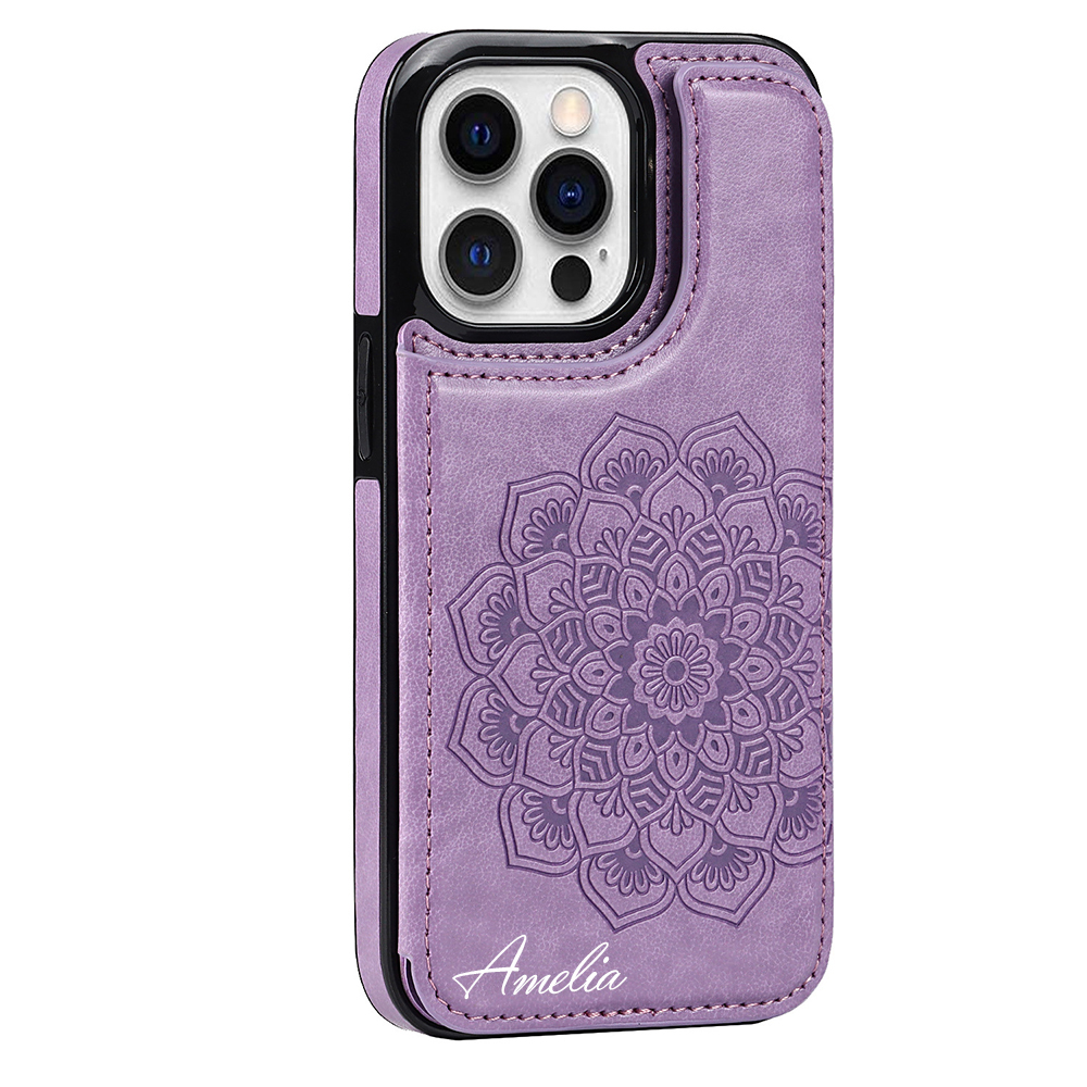 Personalised Monogram Mandala Embossed Phone Case | OFCase123