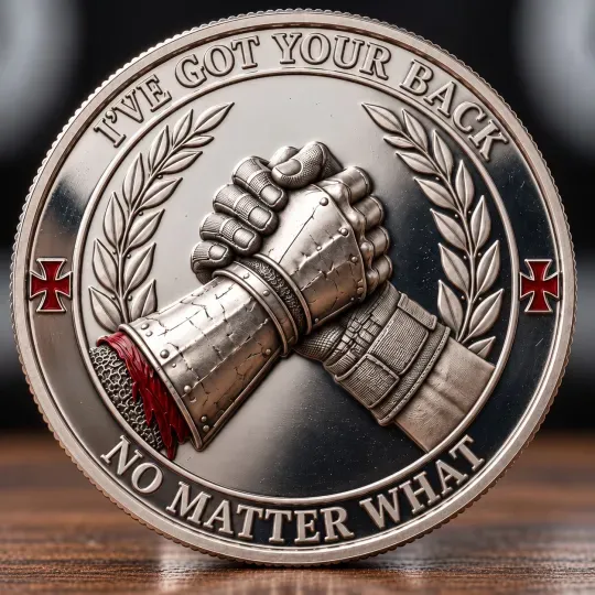 True Brotherhood Commemorative Coin detail