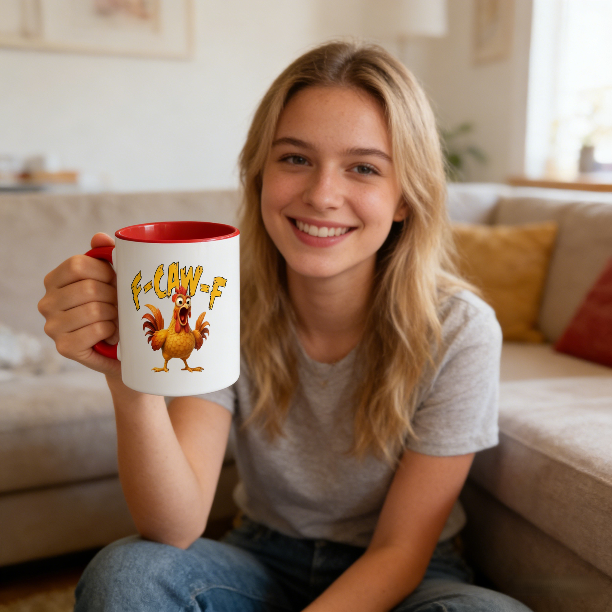 F-Caw-F Chicken Humor Mug | WSMug07