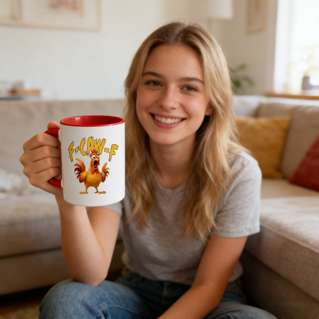 F-Caw-F Chicken Humor Mug | WSMug07
