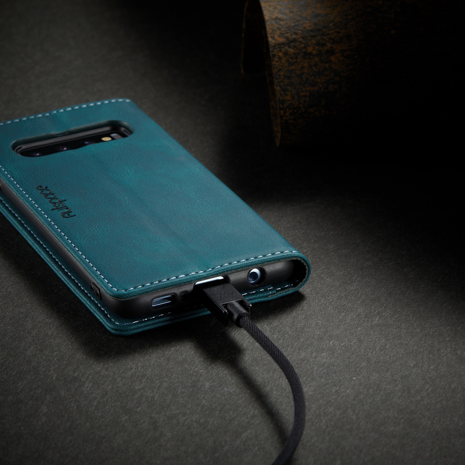 Personalised Monogram Card Holder Magnetic Wallet Phone Case | OFCase119