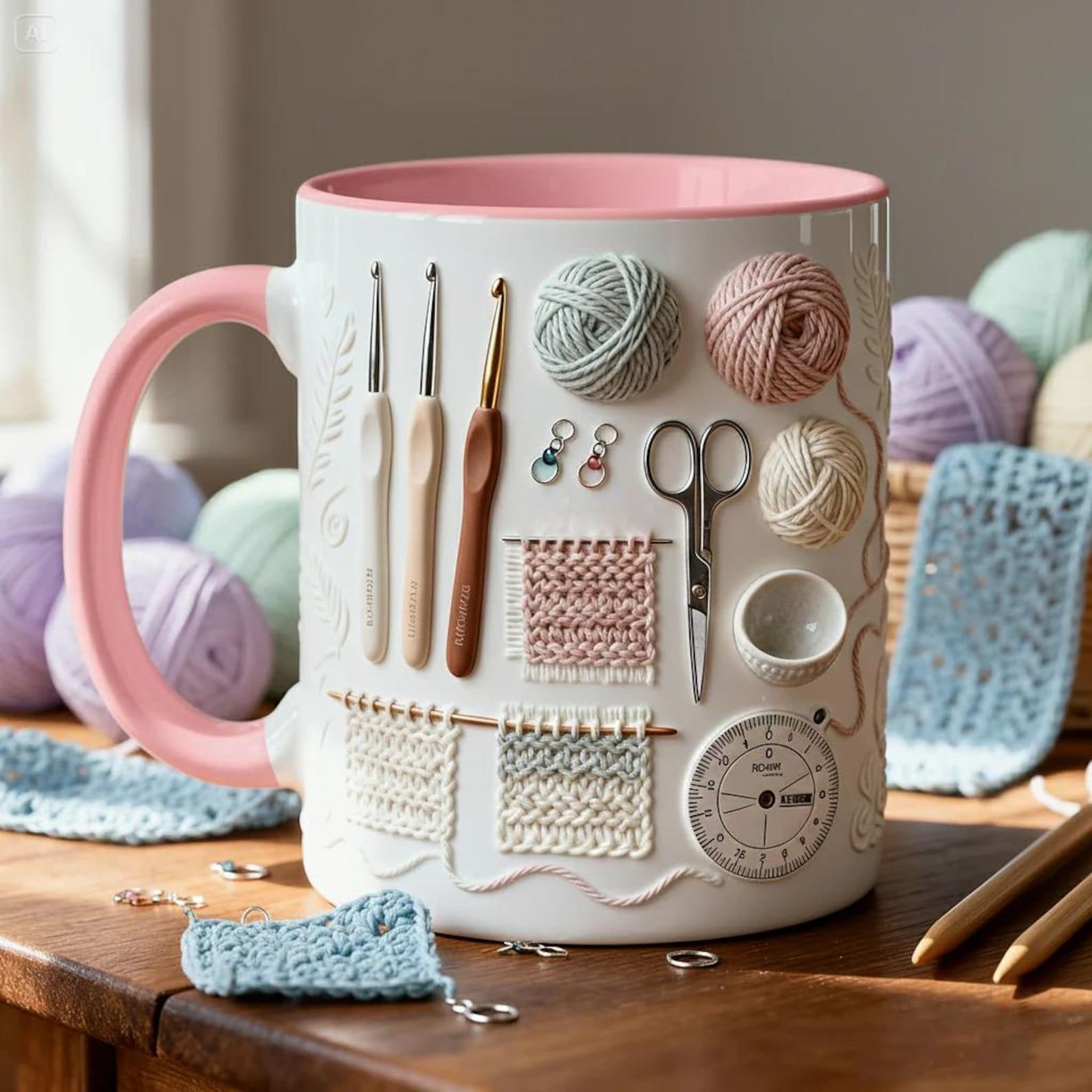 Sewing Supplies Themed Ceramic Mug | WSMug25