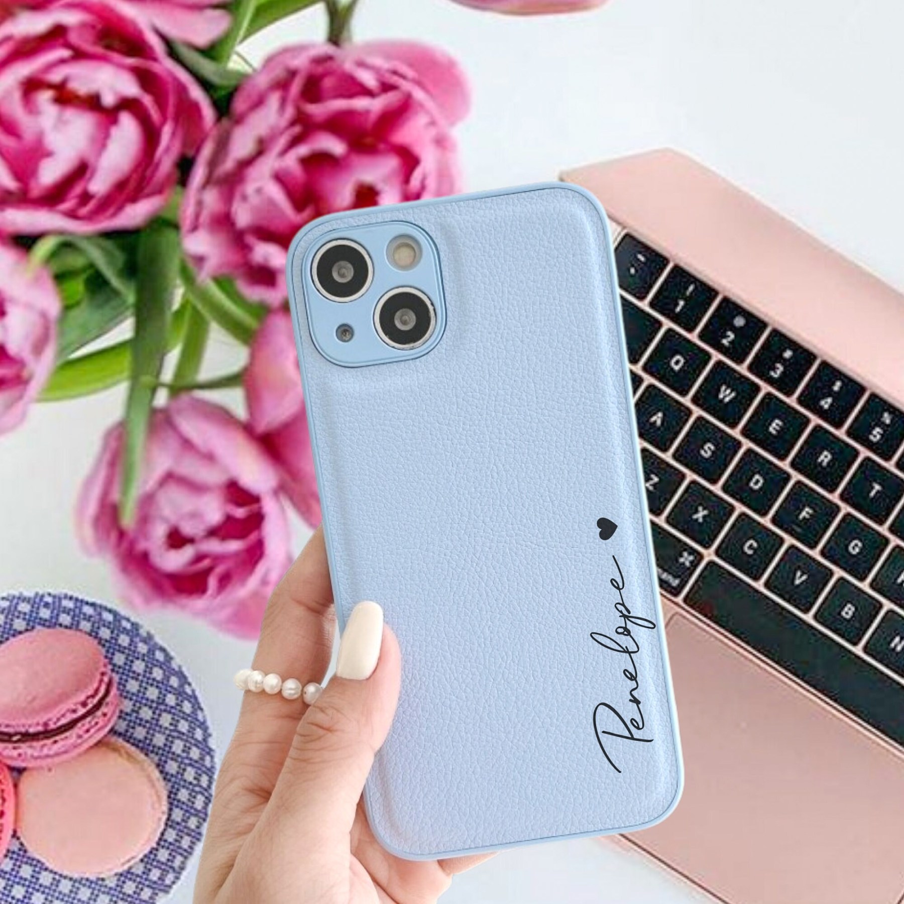 Personalised Vegan Leather Phone Cover Case | OFCase051