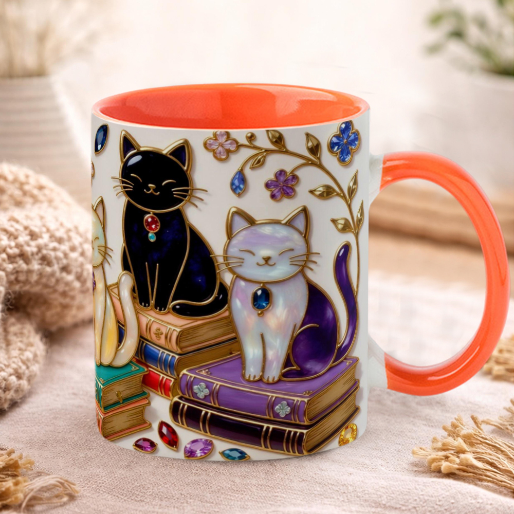 Stained Glass Style Cats Mug | WSMug13