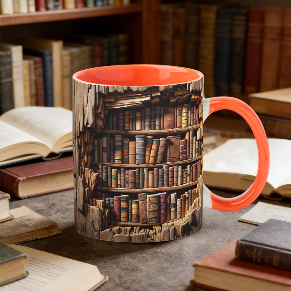 Library Bookshelf Mug | WSMug17