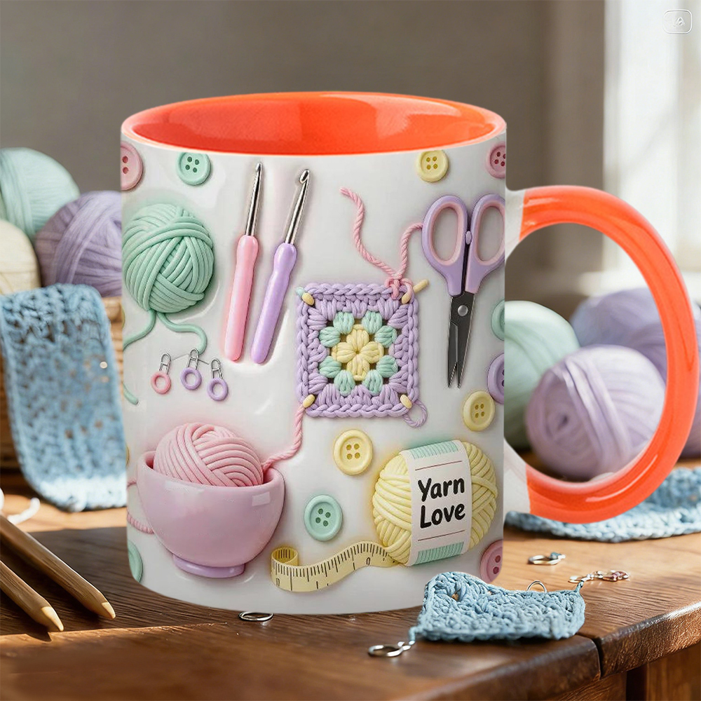 Sewing Supplies Themed Ceramic Mug | WSMug20