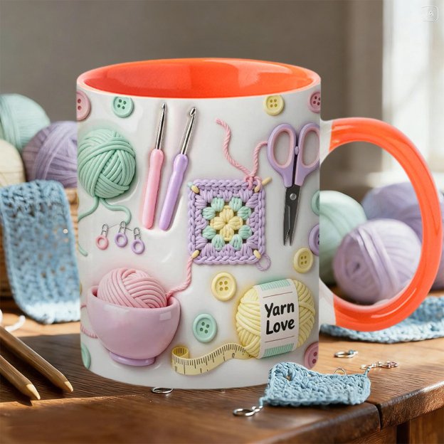 Sewing Supplies Themed Ceramic Mug | WSMug20