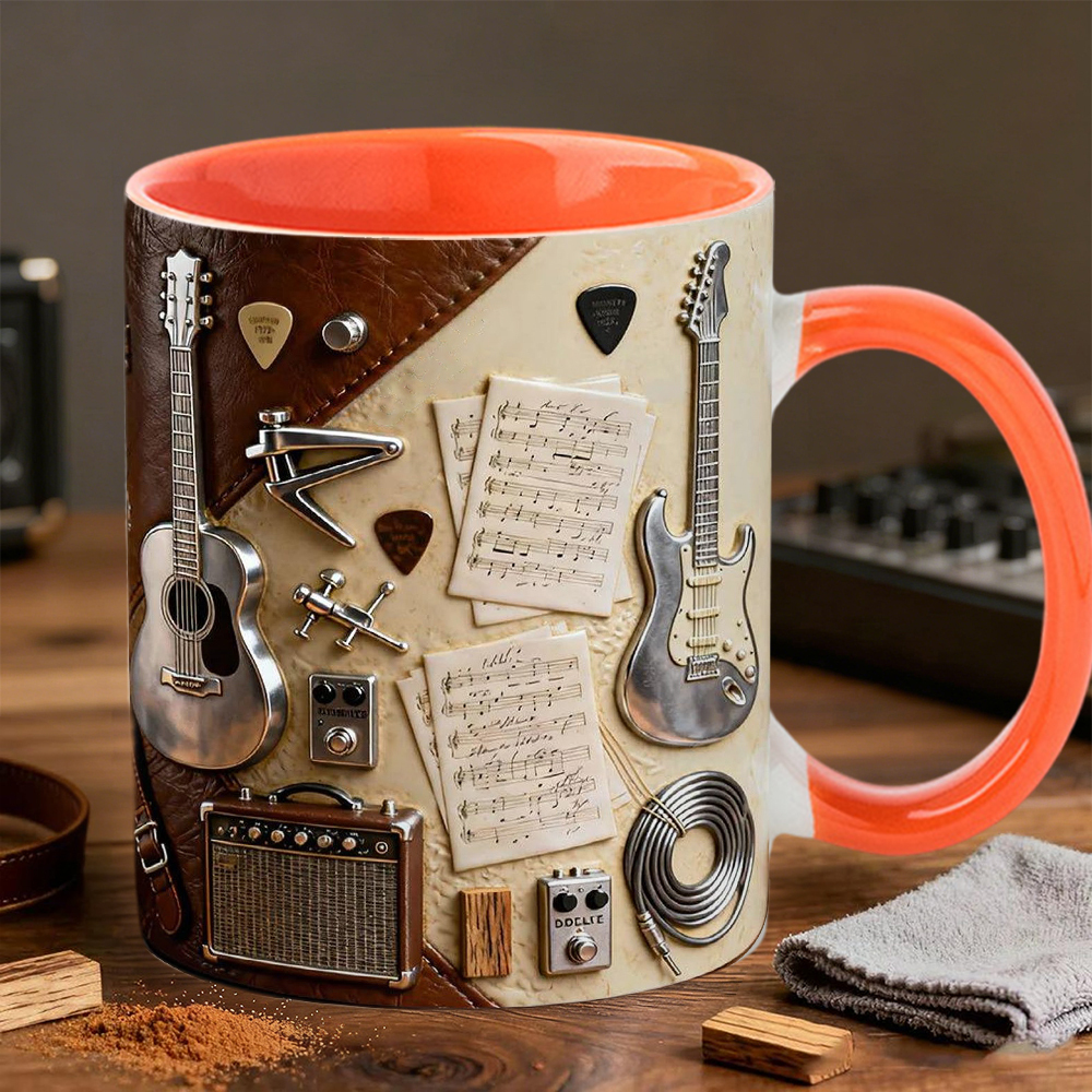 Guitarist-Themed Ceramic Mug | WSMug23