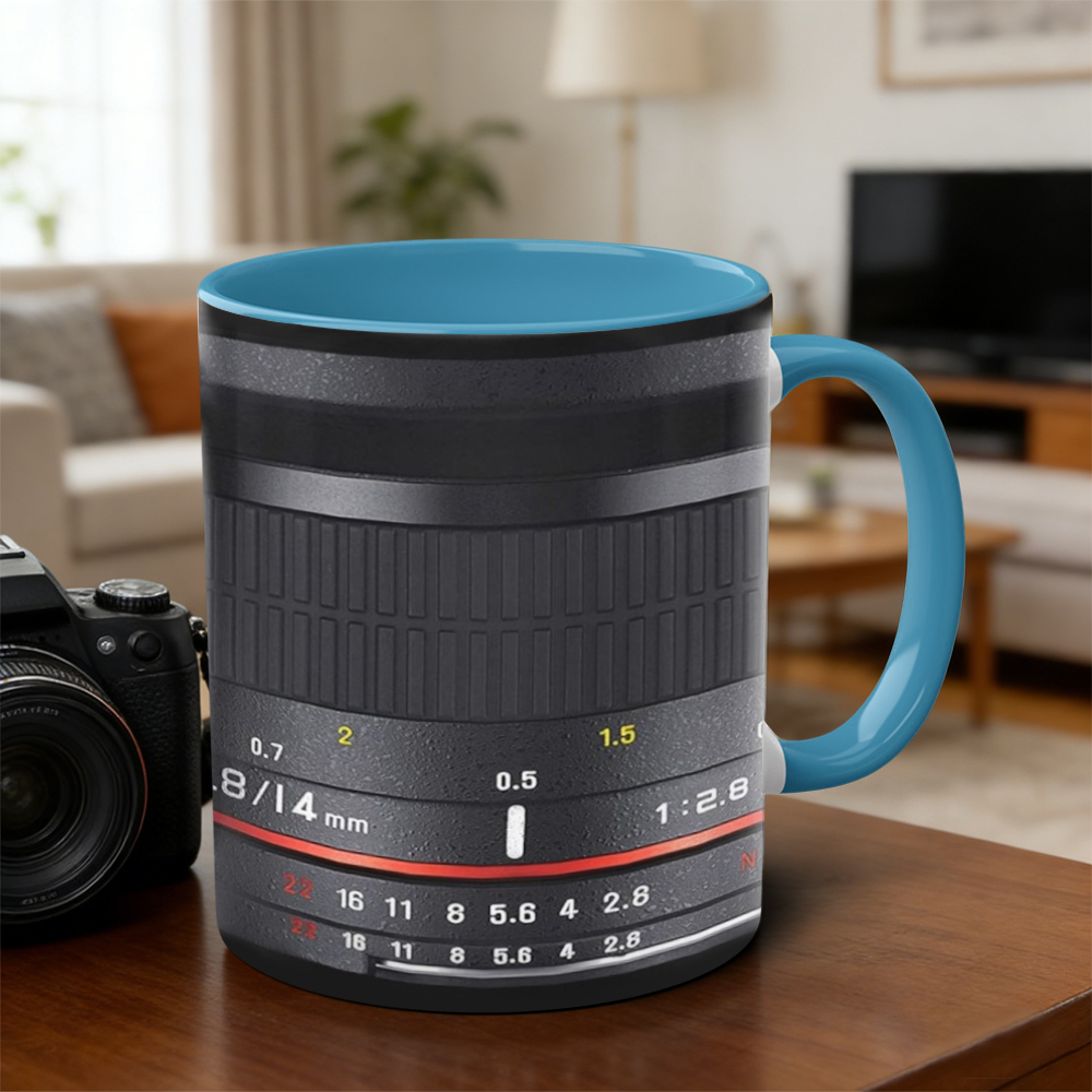 Photographer's Camera Lens Ceramic Mug | WSMug31