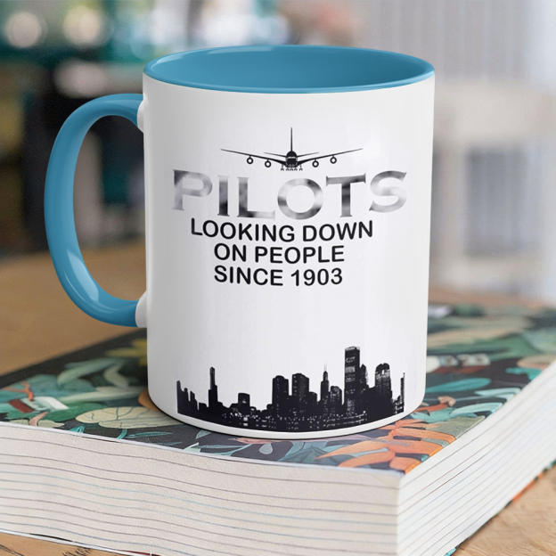 Aviation-Themed Pilot Ceramic Mug | WSMug36