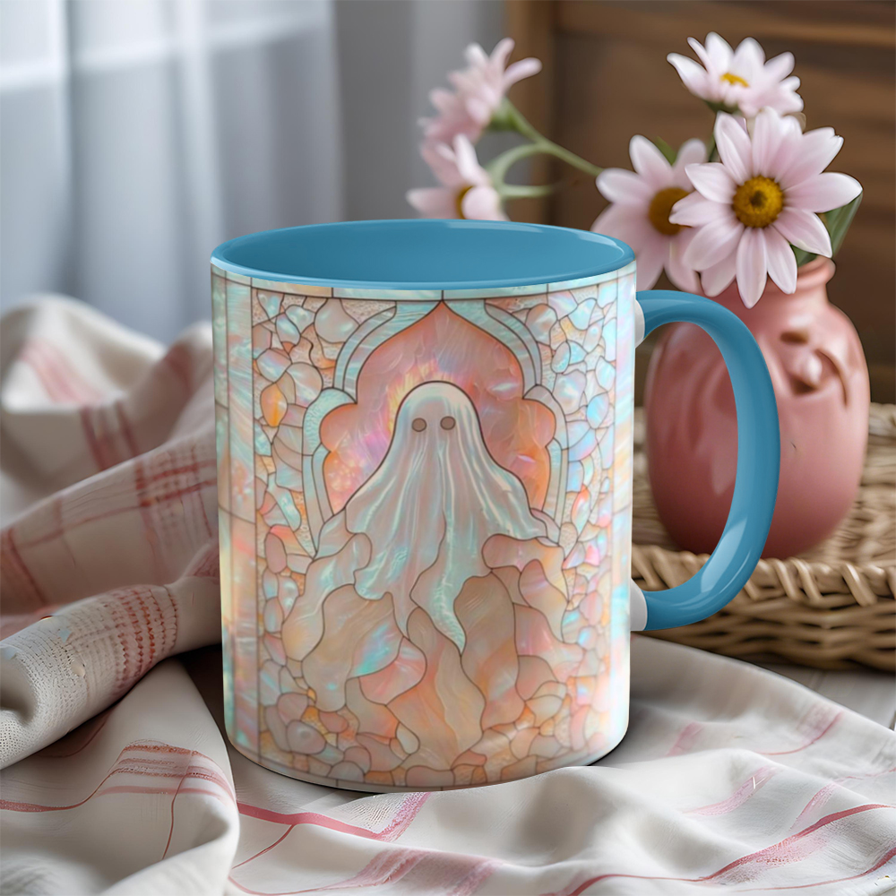 Imitation Stained Glass Halloween Ghost Mug | WSMug41