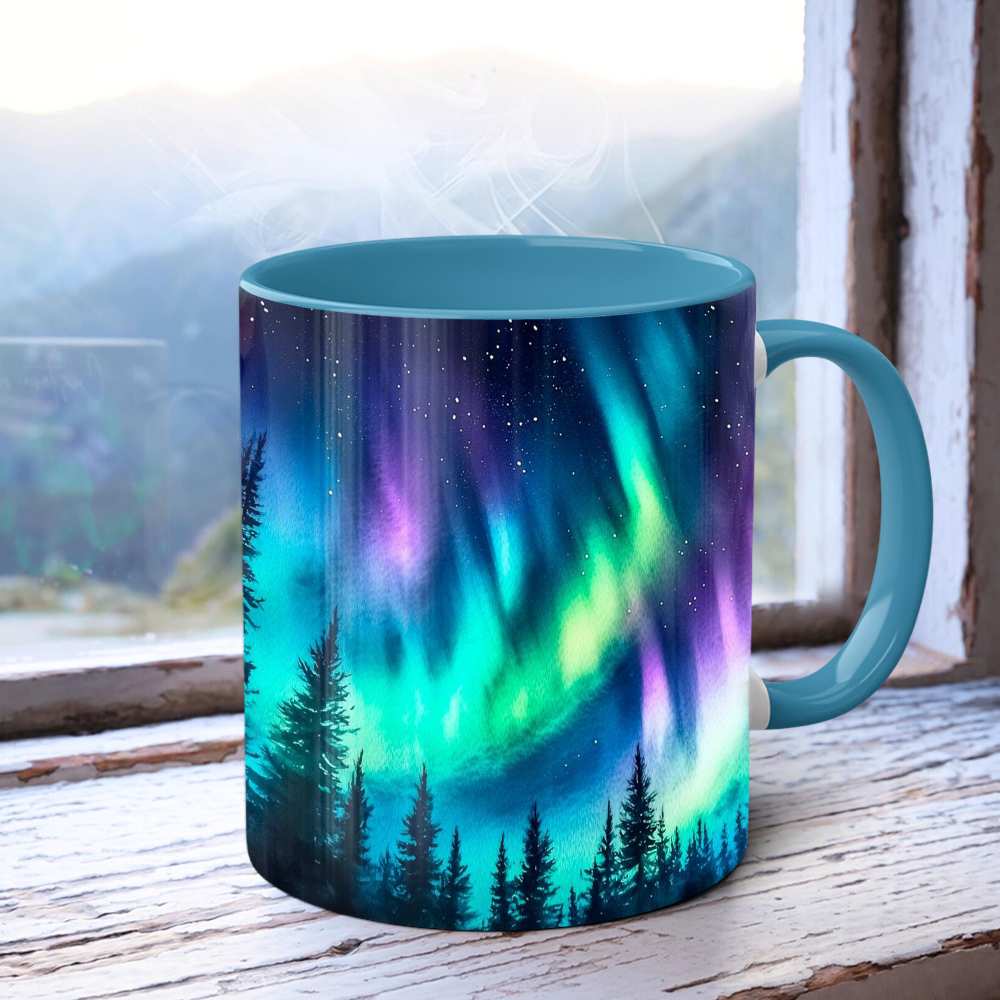 Aurora-Themed Ceramic Mug | WSMug52