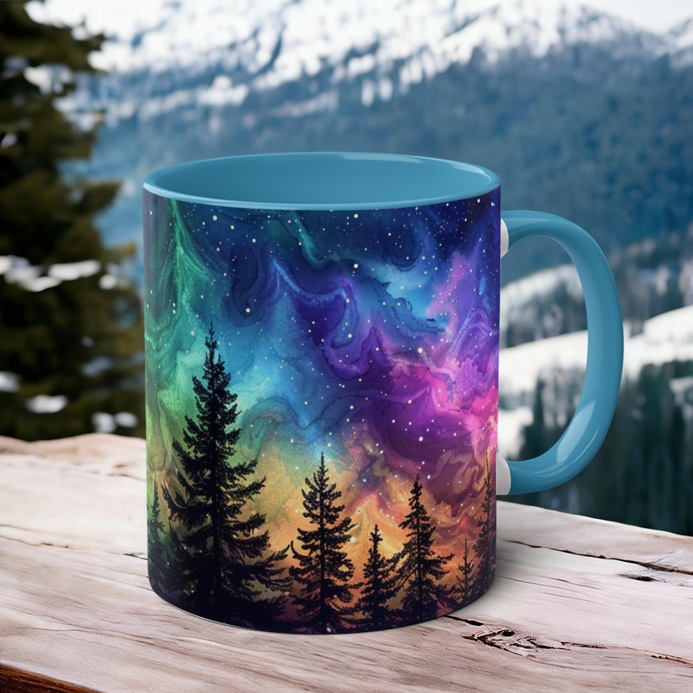 Aurora-Themed Ceramic Mug | WSMug53