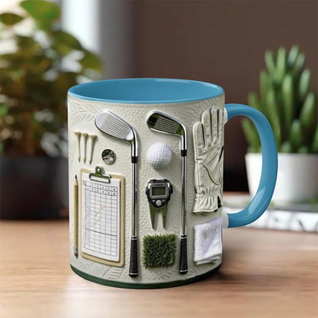 Golfer-Themed Ceramic Mug | WSMug56