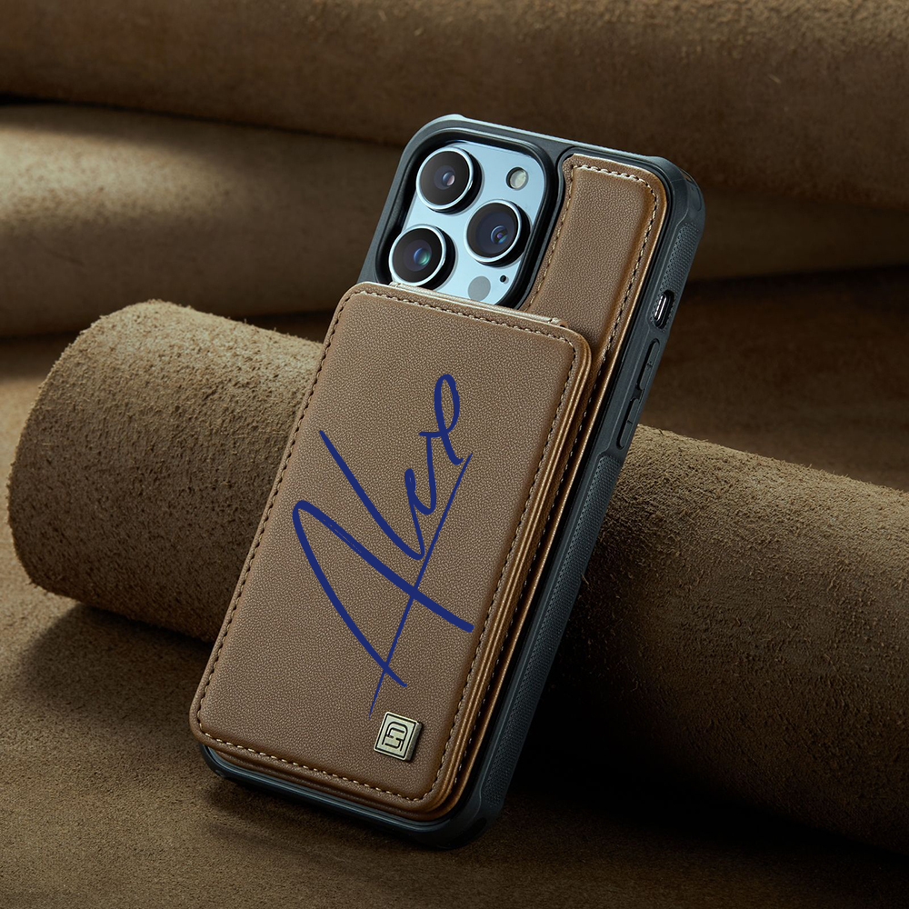 Personalised Monogram Card Holder Wallet Phone Case | OFCase118