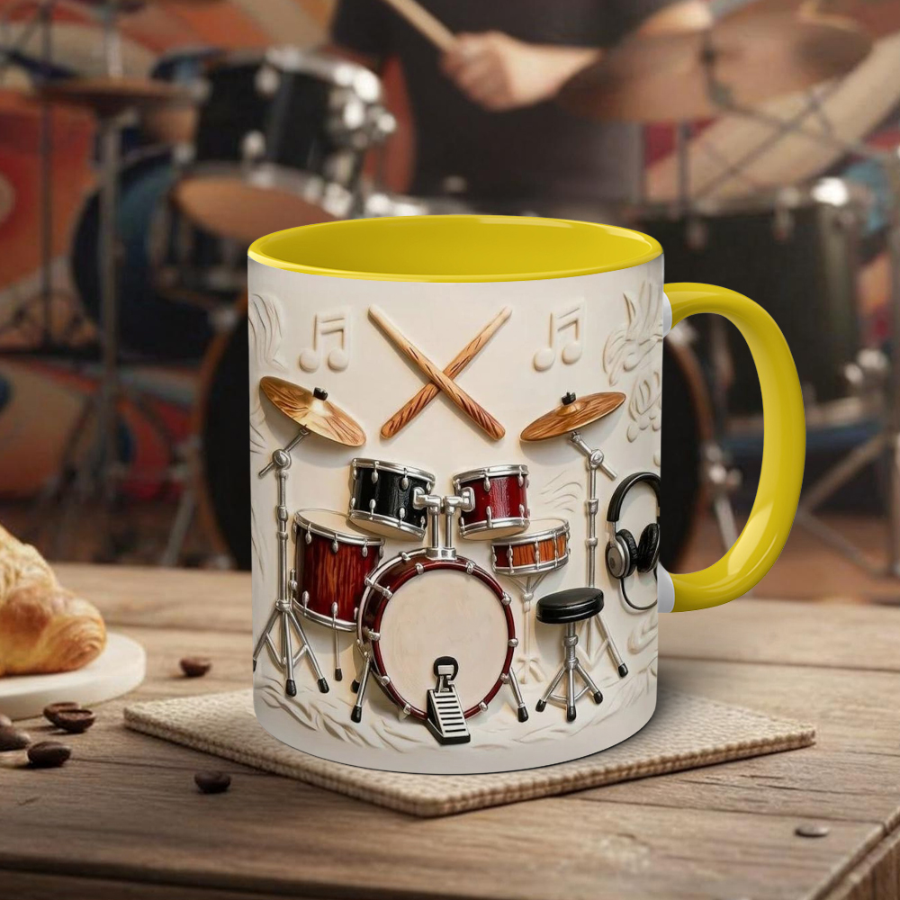 Drummer-Themed Ceramic Mug | WSMug57