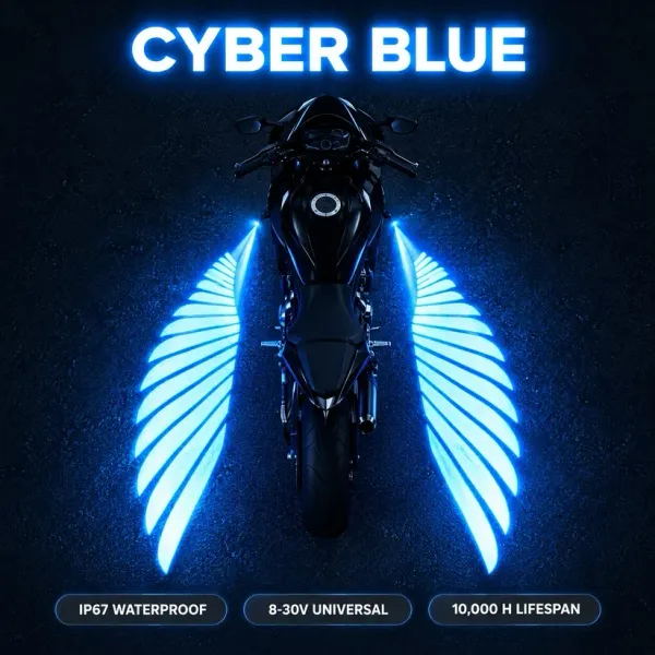 🏍️Angel Wing Motorcycle LED Projector Lights