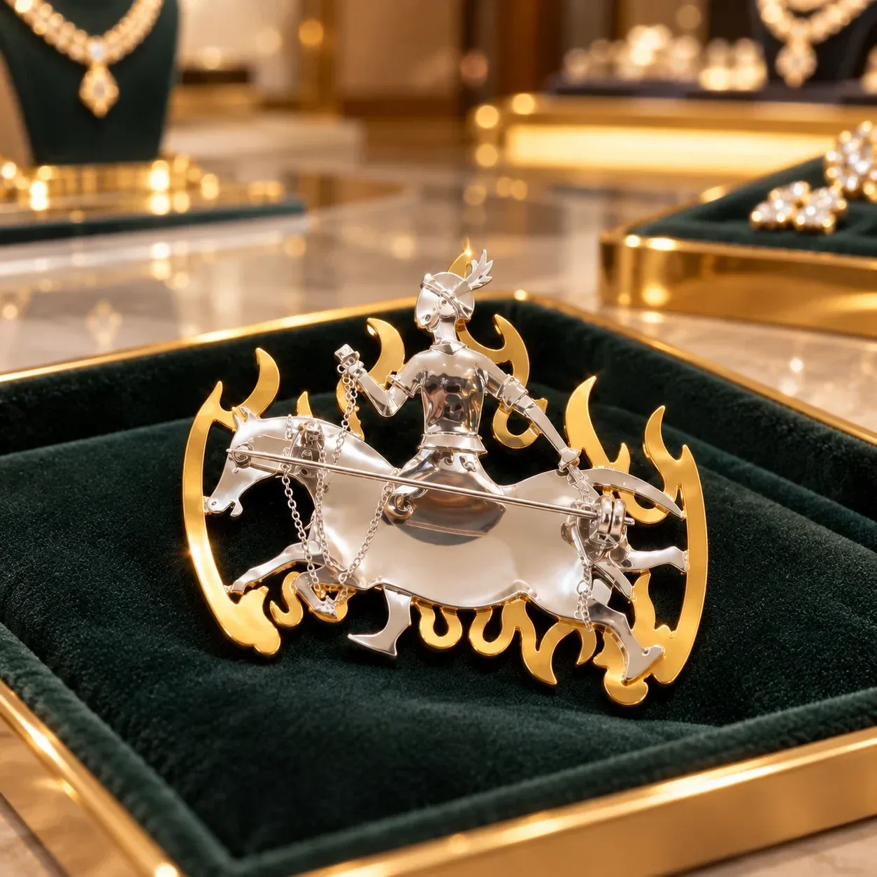 Reverse side of the brooch