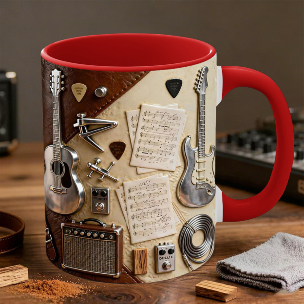 Guitarist-Themed Ceramic Mug | WSMug23