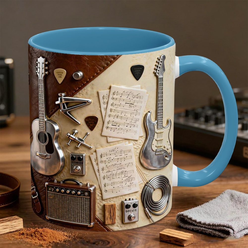 Guitarist-Themed Ceramic Mug | WSMug23