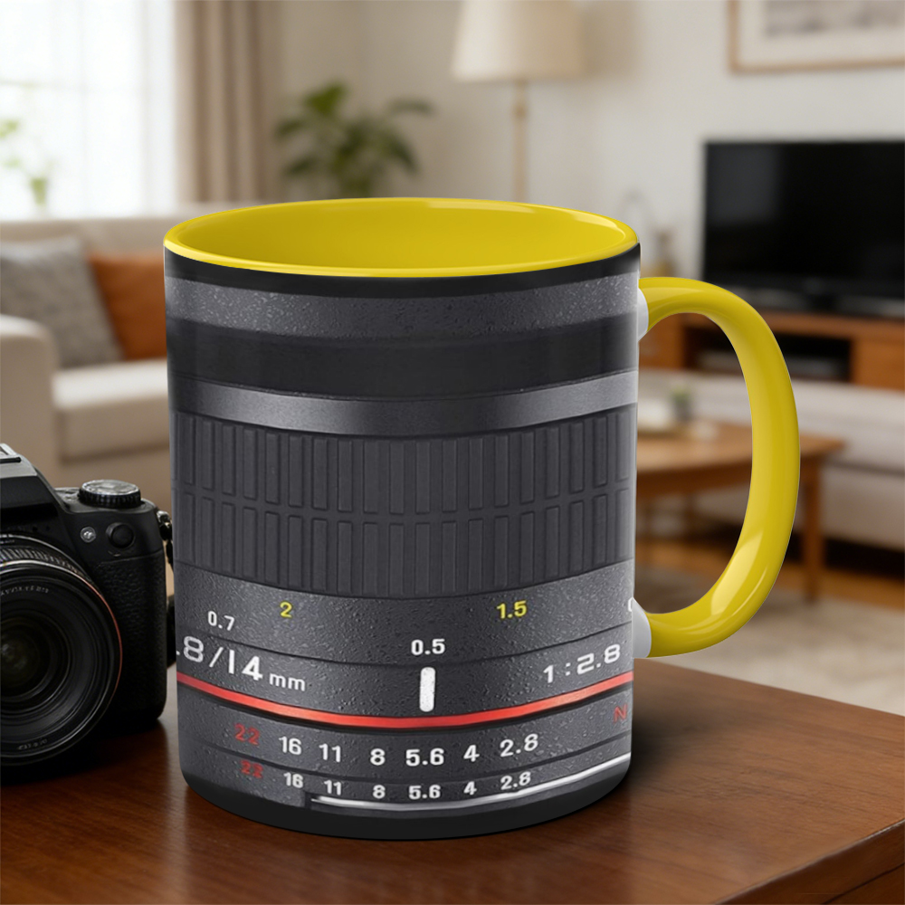 Photographer's Camera Lens Ceramic Mug | WSMug31