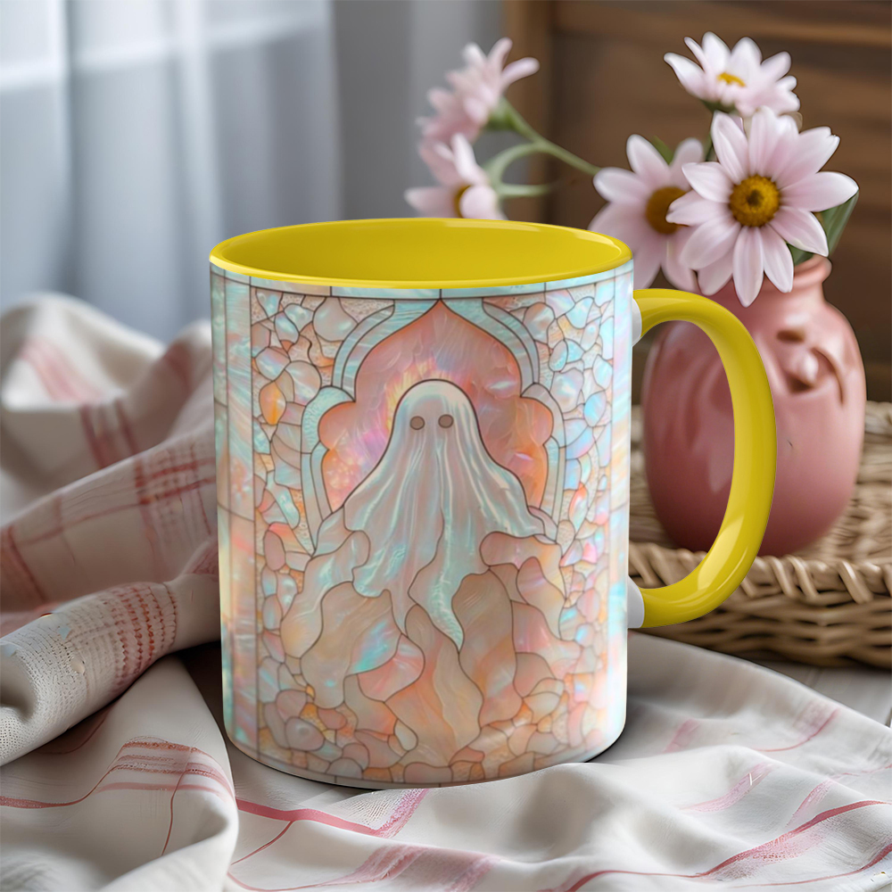 Imitation Stained Glass Halloween Ghost Mug | WSMug41