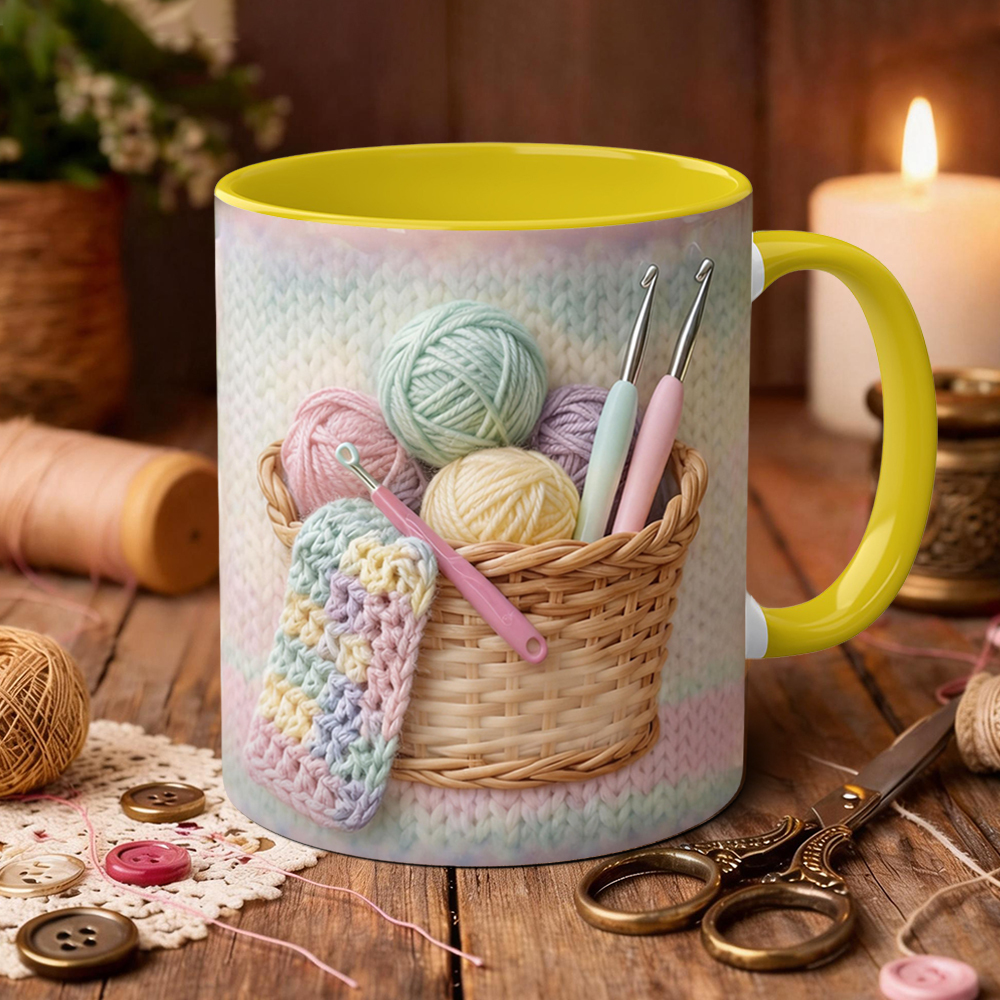 Sewing Supplies Themed Ceramic Mug | WSMug49