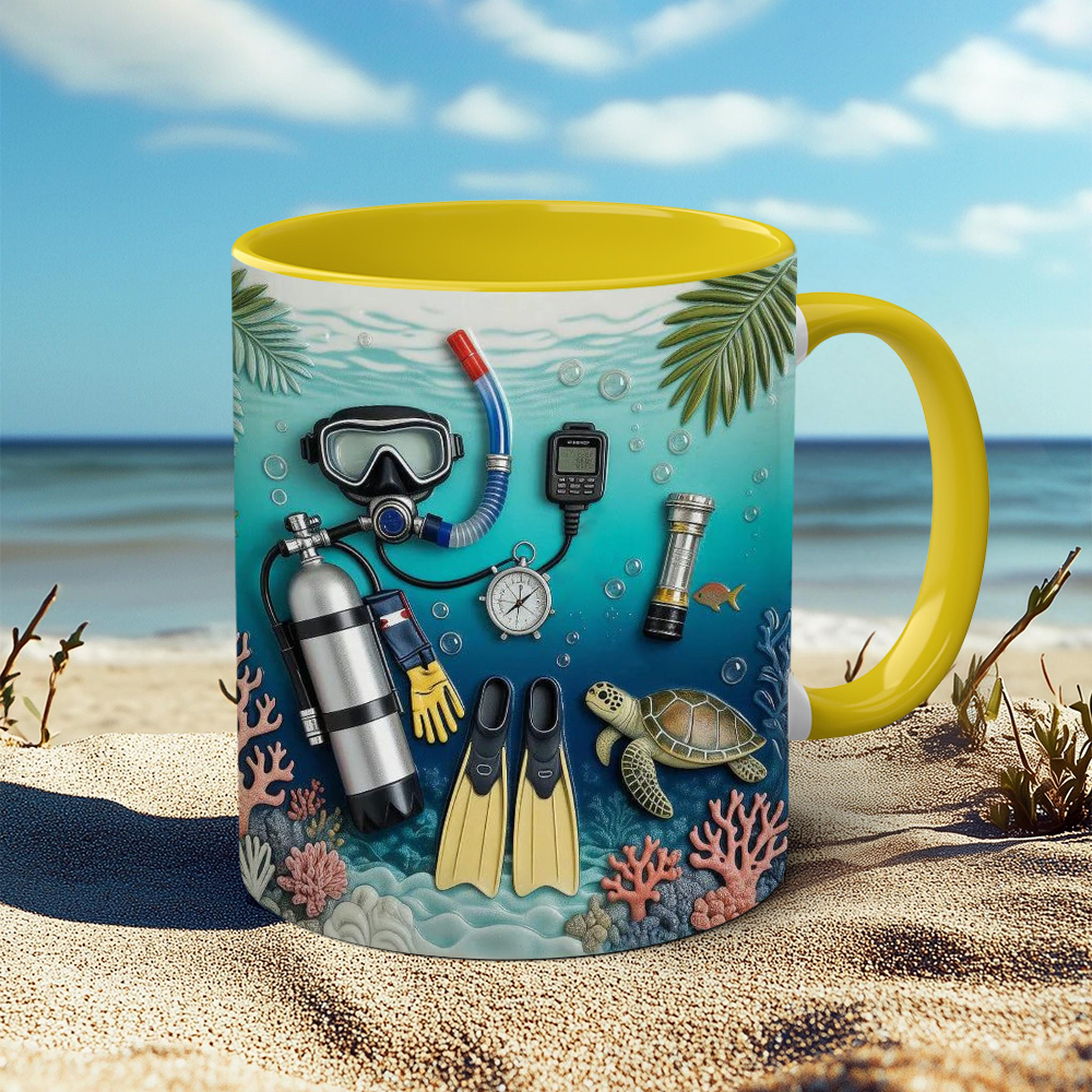 Diving-Themed Ceramic Mug | WSMug55