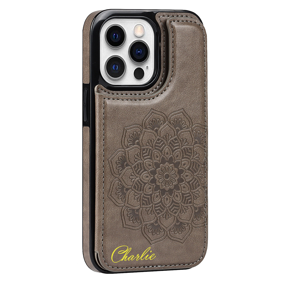 Personalised Monogram Mandala Embossed Phone Case | OFCase123