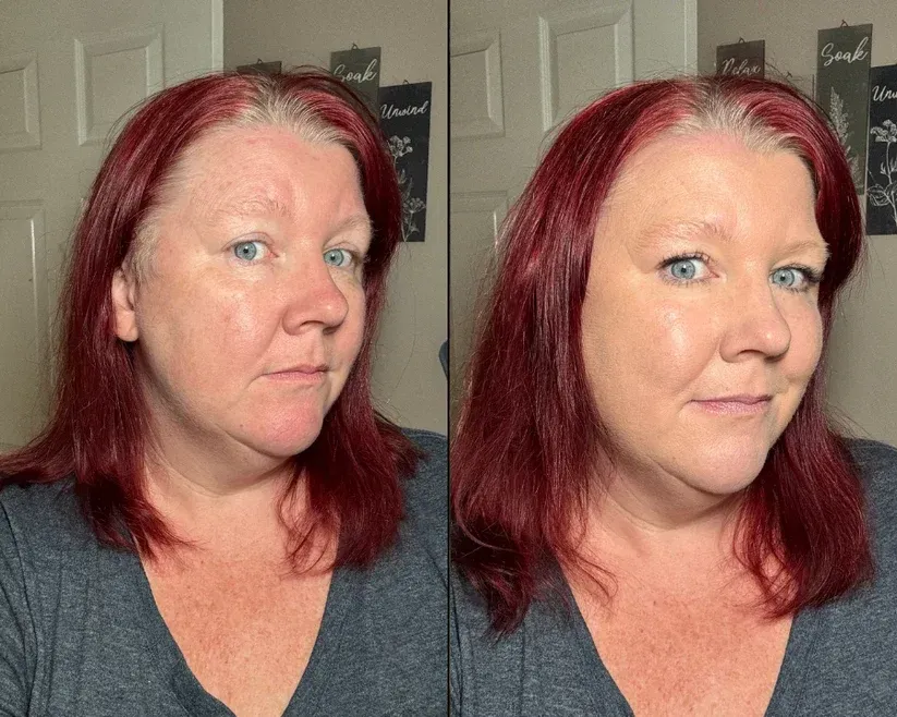 Foundation before and after result 2