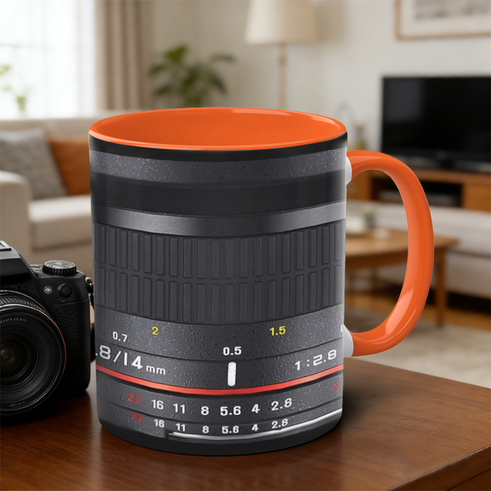Photographer's Camera Lens Ceramic Mug | WSMug31