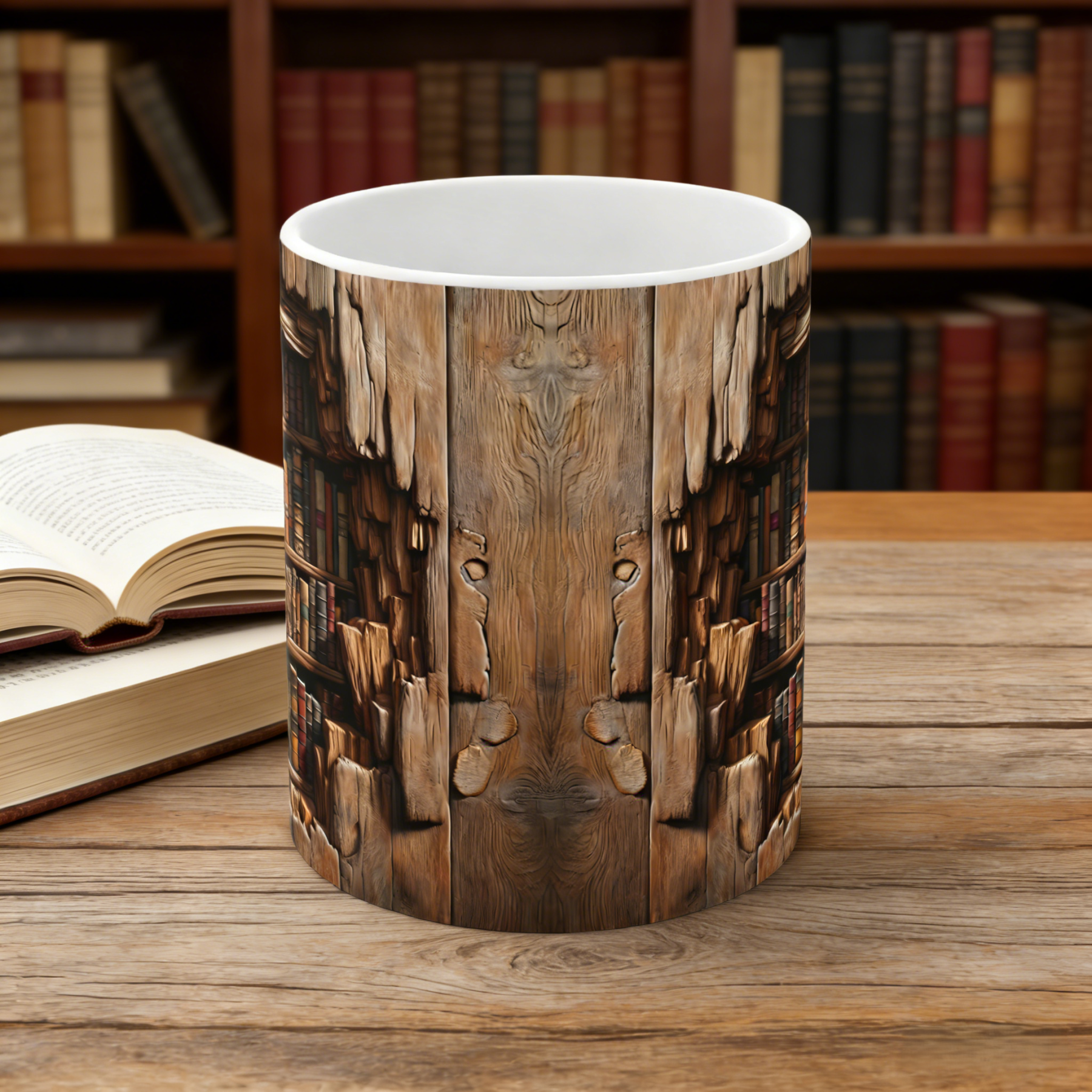 Library Bookshelf Mug | WSMug17