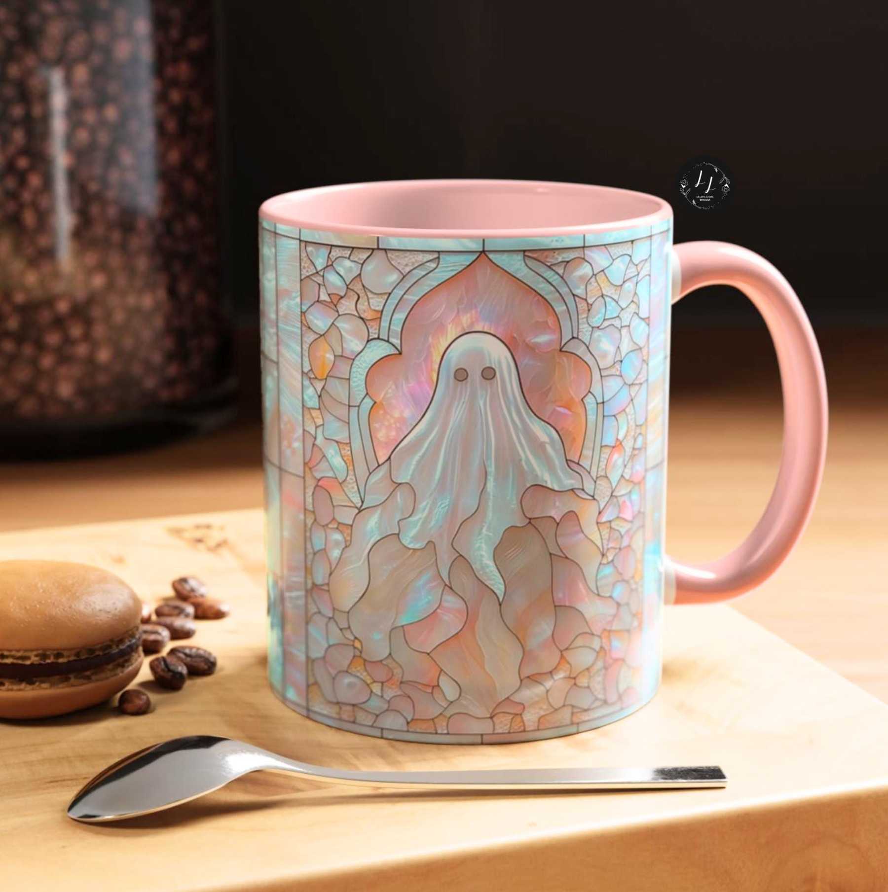 Imitation Stained Glass Halloween Ghost Mug | WSMug41