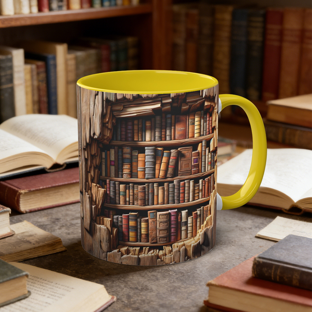 Library Bookshelf Mug | WSMug17