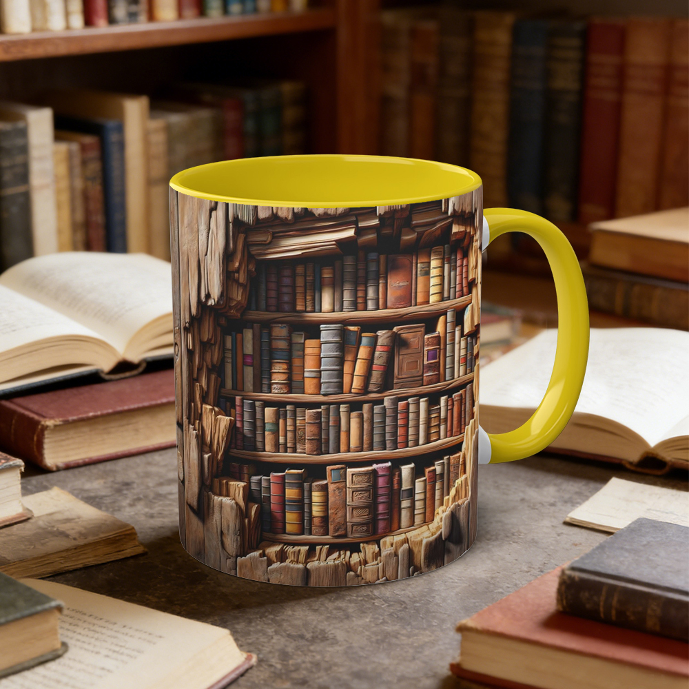 Library Bookshelf Mug | WSMug17