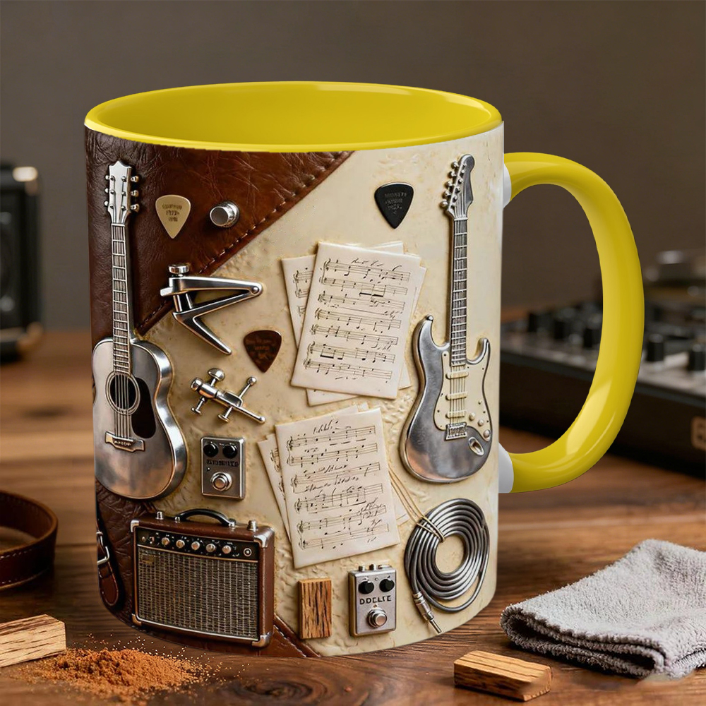 Guitarist-Themed Ceramic Mug | WSMug23