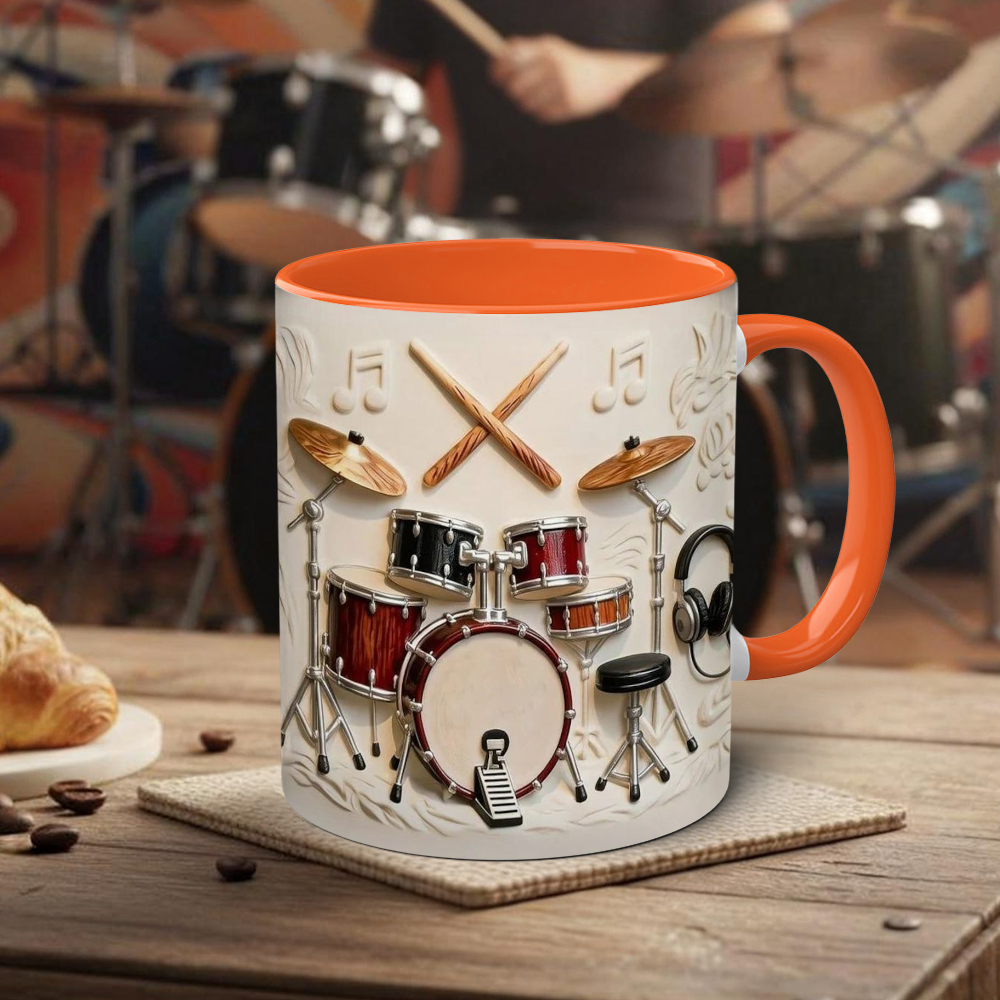 Drummer-Themed Ceramic Mug | WSMug57